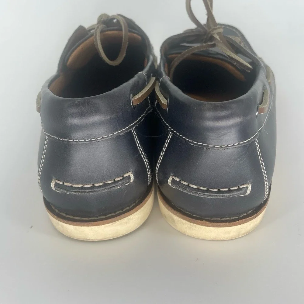 Vionic‎ Spring Lloyd Boat Shoes Loafers size 10 Navy Leather Preppy Comfort
